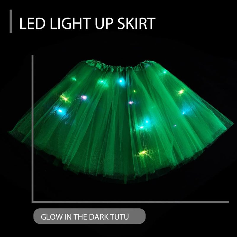 TWINKLEDE Light Up Tutu Skirt Led Tulle Tutus Glow Running Dance Costume Skirts for Women - Image 2